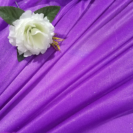 Sheer Wedding Arch Drape 5ftx32ft Dark Purple - YauSpark