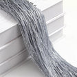 Silk Tassel String Curtains 3ftx7ft Silver Gray - YauSpark
