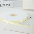 Single Face Decorative Satin Ribbon 100 Yards 3/8" Beige - YauSpark
