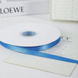 Single Face Decorative Satin Ribbon 100 Yards 3/8" Haze Blue - YauSpark