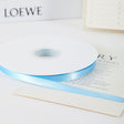 Single Face Decorative Satin Ribbon 100 Yards 3/8" Sky Blue - YauSpark