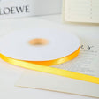Single Face Decorative Satin Ribbon 100 Yards 3/8" Turmeric - YauSpark