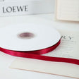 Single Face Decorative Satin Ribbon 100 Yards 3/8" Wine Red - YauSpark