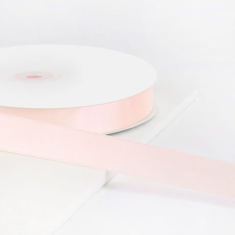 Single Face Decorative Satin Ribbon 100 Yards 7/8" Light Pink - YauSpark