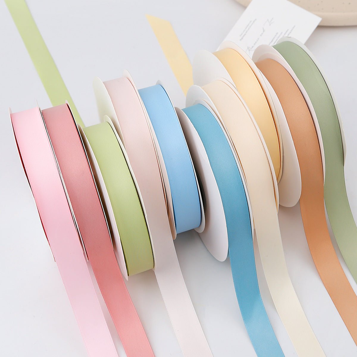 Single Face Decorative Satin Ribbon 100 Yards 7/8" Orange - YauSpark