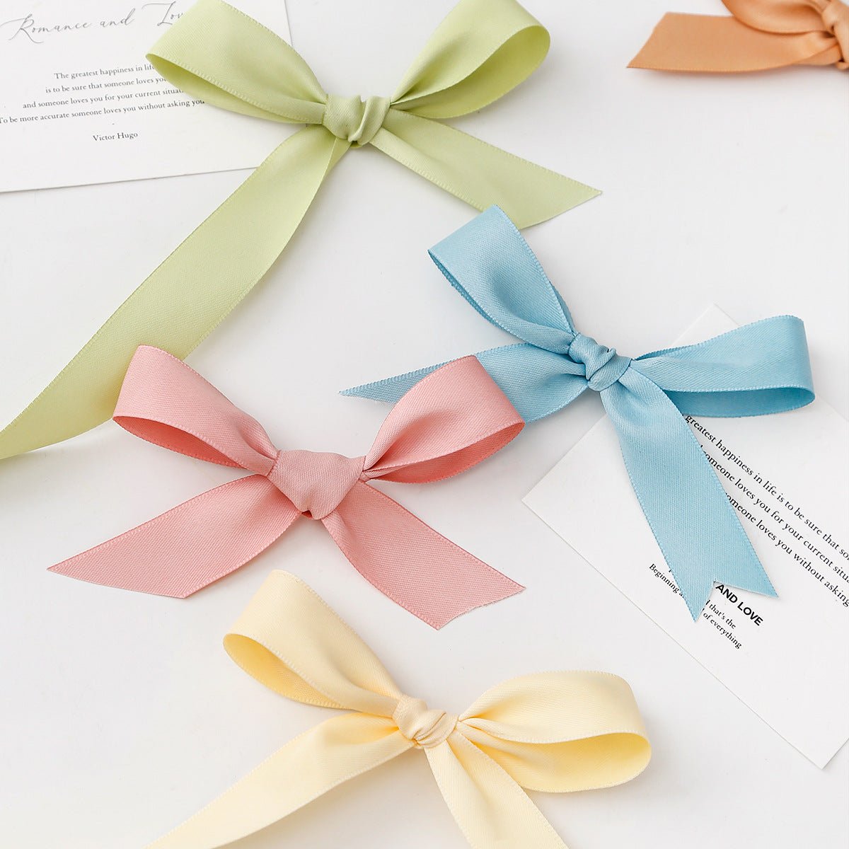 Single Face Decorative Satin Ribbon 100 Yards 7/8" Orange - YauSpark