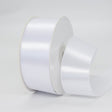 Single Face Decorative Satin Ribbon 50 Yards 1.5" White - YauSpark