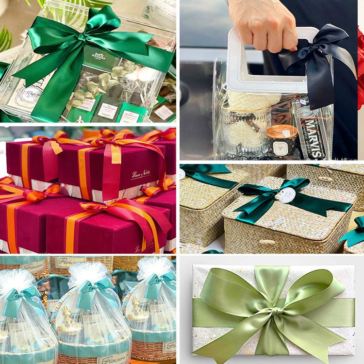 Single Face Decorative Satin Ribbon 50 Yards 1.5" Yellow - YauSpark