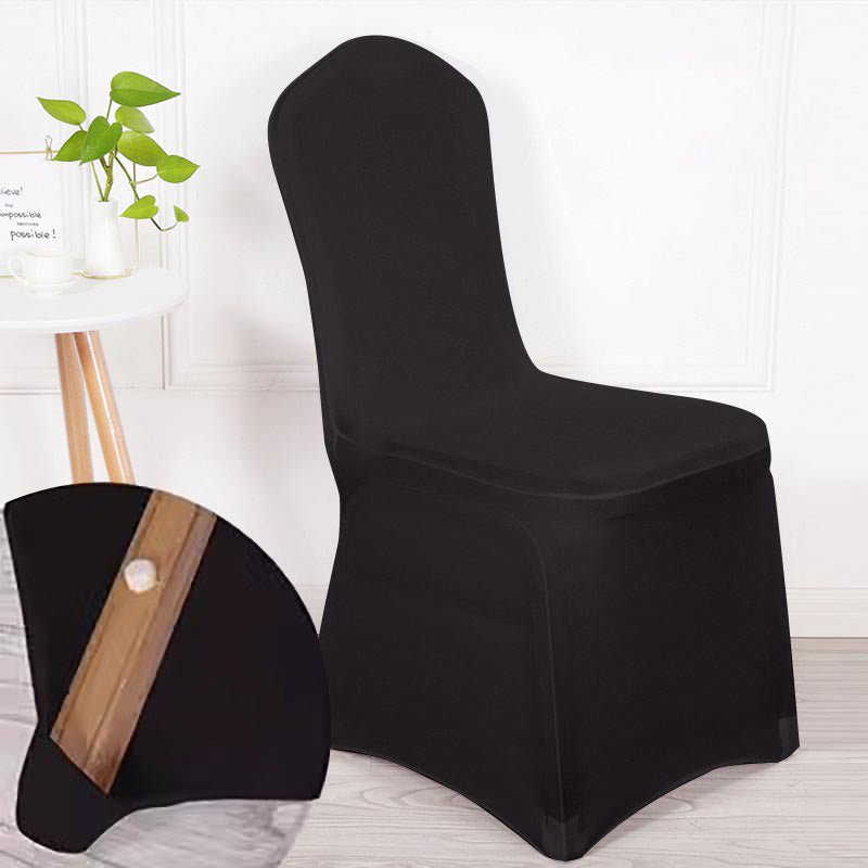 Stretch Chair Cover Thin Black - YauSpark