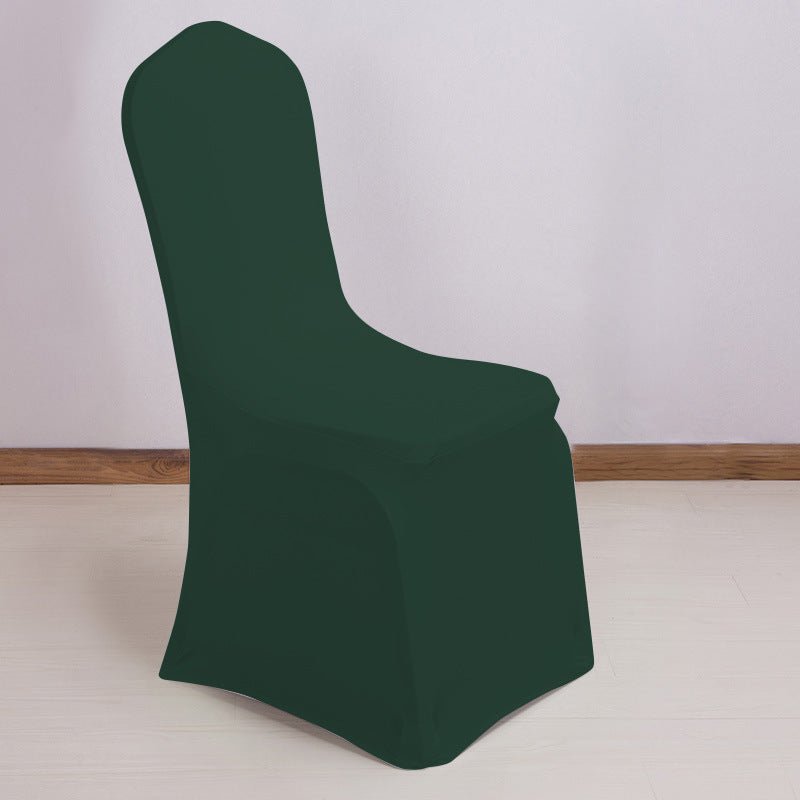 Stretch Polyester Chair Cover Thick Dark Green - YauSpark