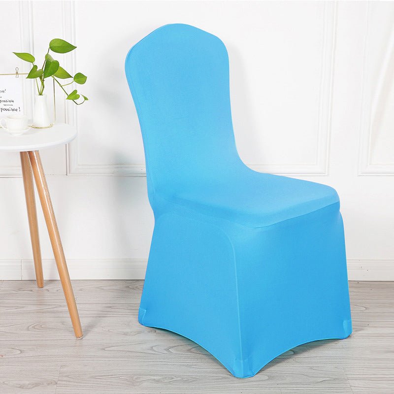 Stretch Polyester Chair Cover Thick Lake Blue - YauSpark