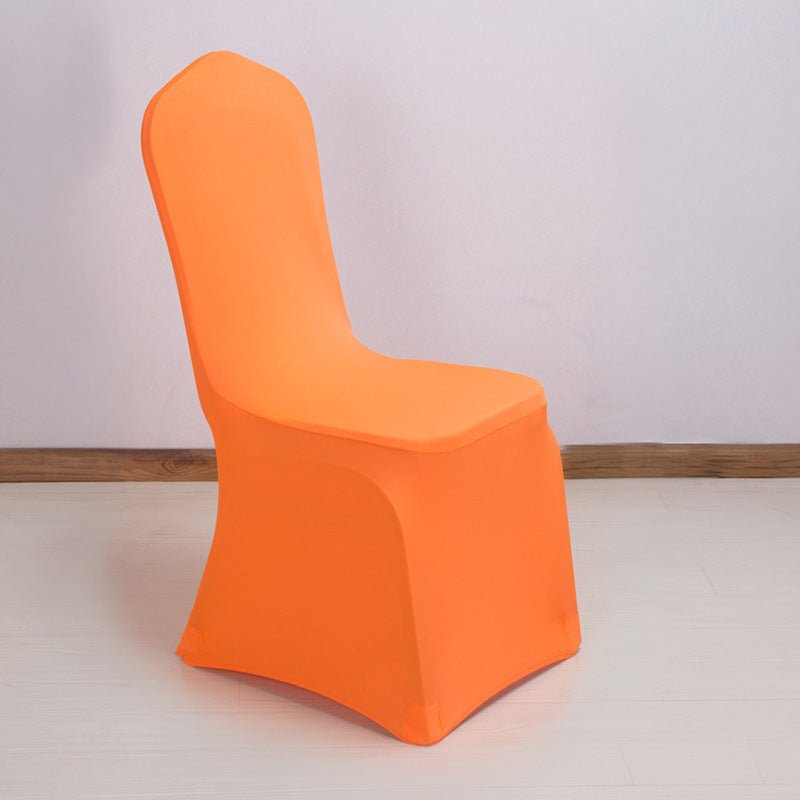 Stretch Polyester Chair Cover Thick Orange - YauSpark
