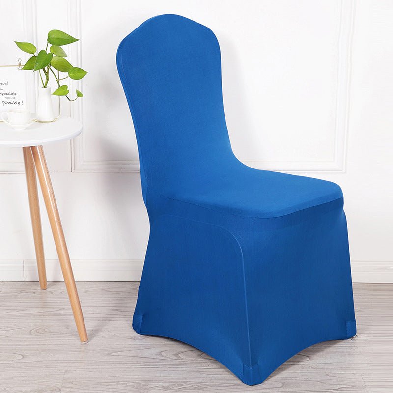 Stretch Polyester Chair Cover Thick Royal Blue - YauSpark