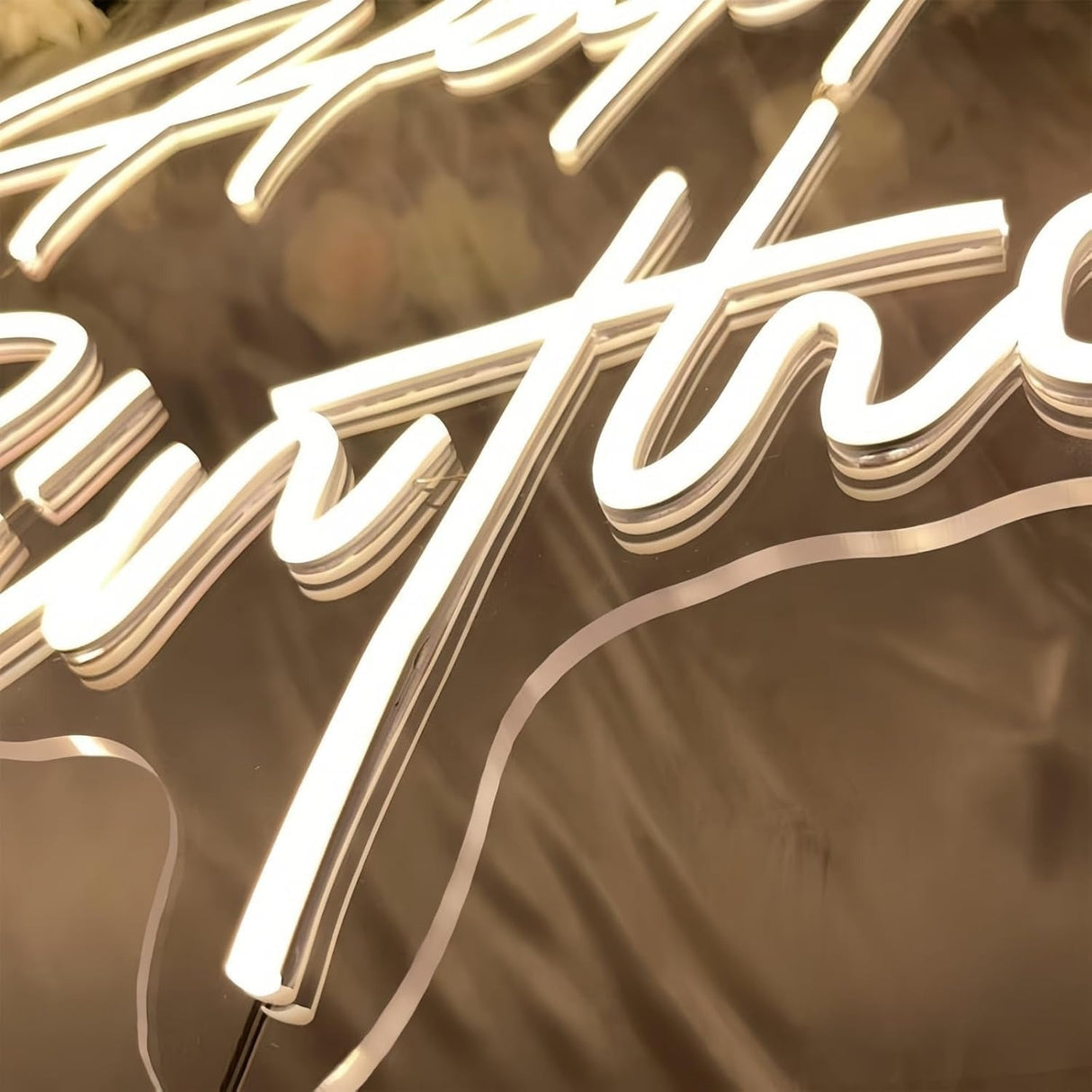 Vibrant and Playful: Happy Birthday Neon Light Sign in Brilliant Colors - YauSpark