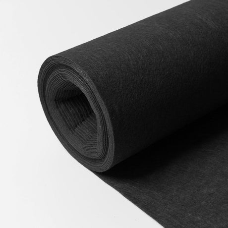 Wedding Aisle Runner Non - Woven Carpet 3ftx50ft Black - YauSpark