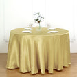 Weddings Satin Round Tablecloth Champagne - YauSpark