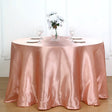 Weddings Satin Round Tablecloth Earthy Rose - YauSpark