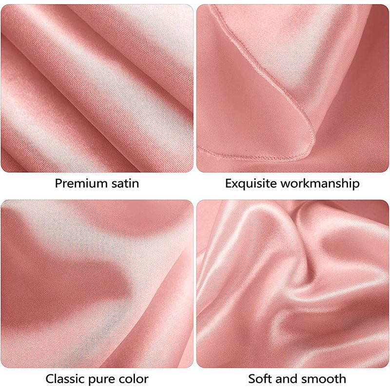 Weddings Satin Round Tablecloth Light Pink - YauSpark