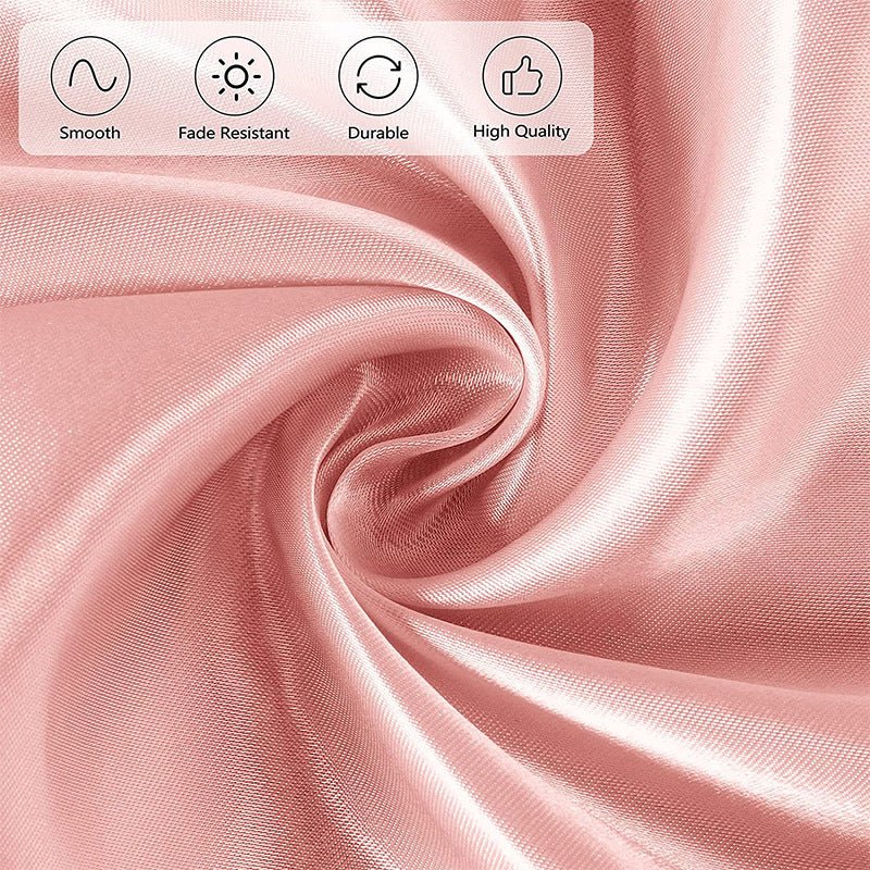 Weddings Satin Round Tablecloth Light Pink - YauSpark