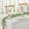 White Artificial Silk Gypsophila Table Flower Garland Hanging Flower Vines 6ft - YauSpark