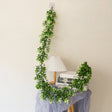 White / Green Artificial Eucalyptus Leaf Table Garland, Real Touch Hanging Greenery Vine 6ft - YauSpark