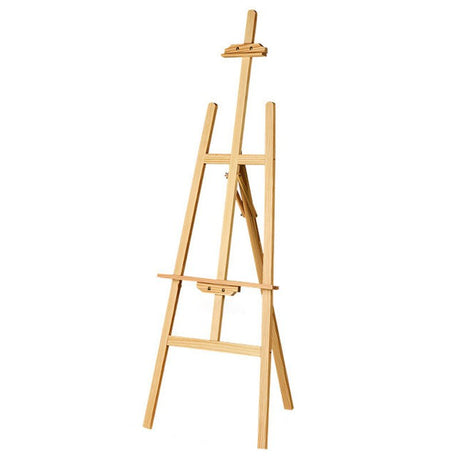 Wooden Painting Easel Yellow Pine Solid Wood 69“ - YauSpark