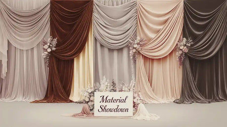 Wedding Backdrop Drapes Material Showdown