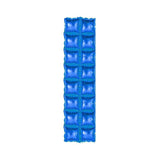 10 Pc Double Row Mylar Foil Balloon Backdrop 41"x11" Blue - YauSpark