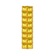 10 Pc Double Row Mylar Foil Balloon Backdrop 41"x11" Gold - YauSpark