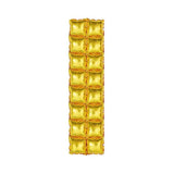 10 Pc Double Row Mylar Foil Balloon Backdrop 41"x11" Gold - YauSpark