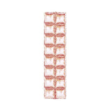 10 Pc Double Row Mylar Foil Balloon Backdrop 41"x11" Rose Gold - YauSpark