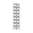 10 Pc Double Row Mylar Foil Balloon Backdrop 41"x11" Silver - YauSpark