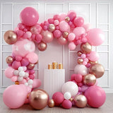 100 Pc Chrome Rose Gold Latex, Air or Water Balloons 5" - YauSpark