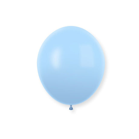 100 Pc Macaroon Blue Latex Helium, Air or Water Balloons 10" - YauSpark