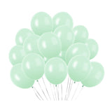 100 Pc Macaroon Green Latex, Air or Water Balloons 5" - YauSpark