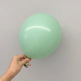 100 Pc Macaroon Green Latex, Air or Water Balloons 5" - YauSpark