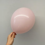 100 Pc Macaroon Pink Latex, Air or Water Balloons 5" - YauSpark