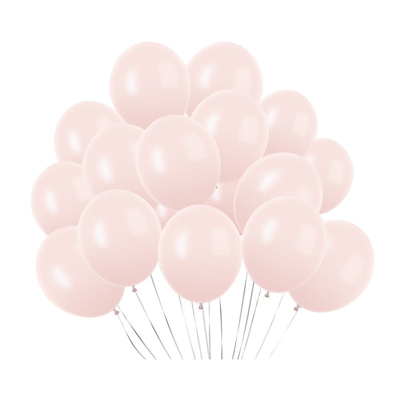 100 Pc Macaroon Pink Latex, Air or Water Balloons 5" - YauSpark