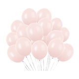 100 Pc Macaroon Pink Latex, Air or Water Balloons 5" - YauSpark