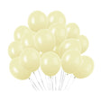 100 Pc Macaroon Yellow Latex, Air or Water Balloons 5" - YauSpark