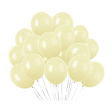 100 Pc Macaroon Yellow Latex, Air or Water Balloons 5" - YauSpark