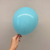 100 Pc Matte Baby Blue Latex, Air or Water Balloons 5" - YauSpark