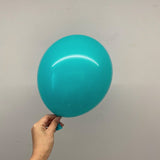 100 Pc Matte Caribbean Blue Latex, Air or Water Balloons 5" - YauSpark