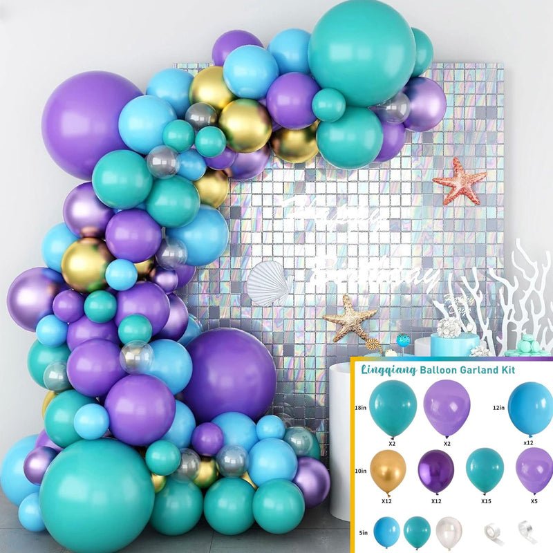 100 Pc Matte Caribbean Blue Latex, Air or Water Balloons 5" - YauSpark