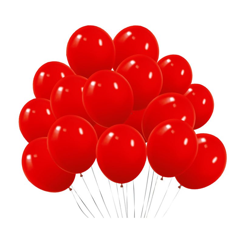 100 Pc Matte China Red Latex, Air or Water Balloons 5" - YauSpark