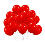 100 Pc Matte China Red Latex, Air or Water Balloons 5" - YauSpark