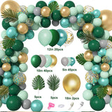 100 Pc Matte Hunter Green Latex, Air or Water Balloons 5" - YauSpark
