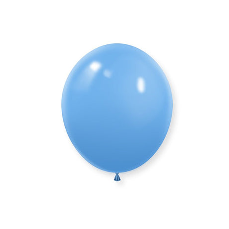 100 Pc Matte Light Blue Latex Helium, Air or Water Balloons 10" - YauSpark