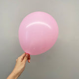 100 Pc Matte Light Pink Latex, Air or Water Balloons 5" - YauSpark