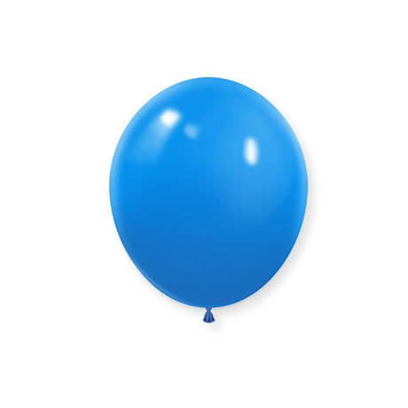 100 Pc Matte Mid Blue Latex Helium, Air or Water Balloons 10" - YauSpark